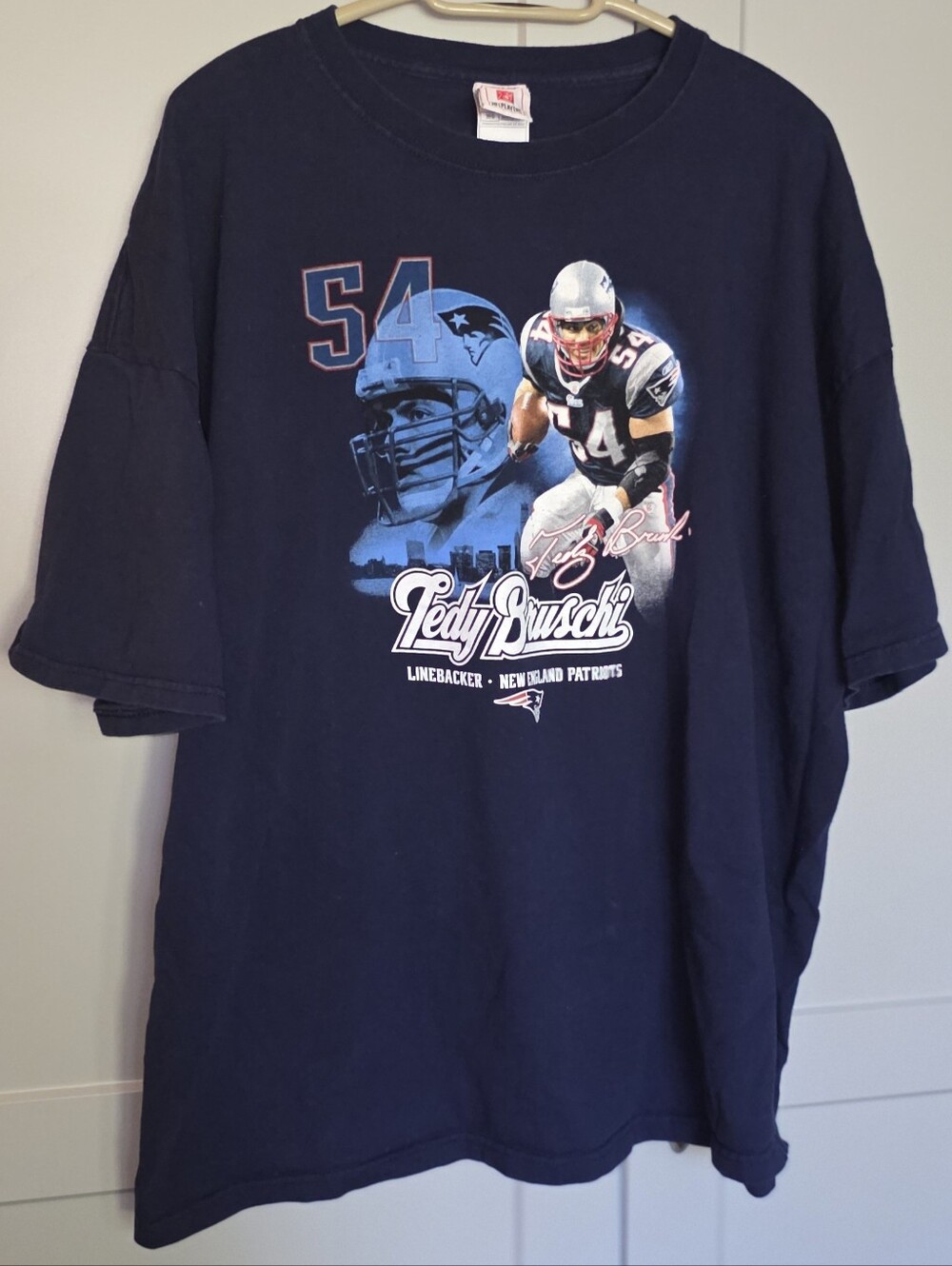 NFL New England Patriots Teddy Bruschi 54 T-shirt Vintage